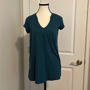 Vince Blue V-Neck Top